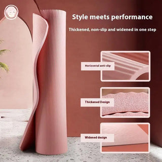 10MM Non-Slip Athletic Yoga Mat for Home Training, Pilates and Gymnastics Promise Mart