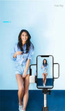 Portable Bluetooth Selfie Stick Tripod Holder with Remote Shutter Fill Light Extendable Wireless Remote Retractable Phone Stand Promise Mart