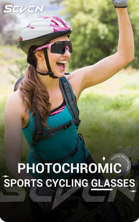 SCVCN Photochromic bike Cycling glasses UV400 Bicycle riding Eyewear Sports MTB Outdoor Sports Golf Camping Driving Eyepieces