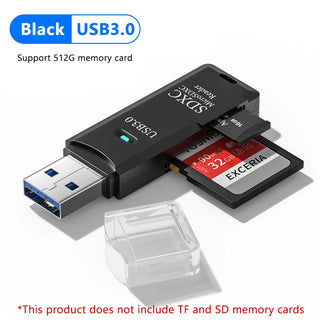 2-in-1 USB 3.0 Card Reader – High-Speed TF & SD Card Adapter for PC & Laptop Promise Mart