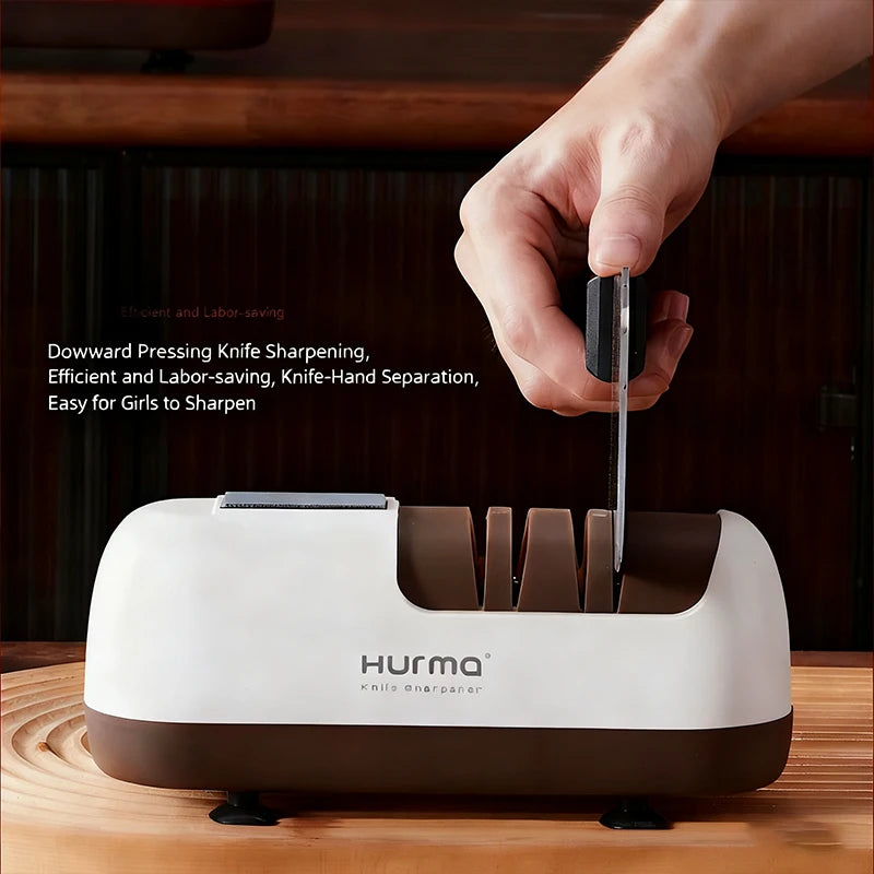 4-Stage Electric Knife Sharpener Professional Kitchen Knife & Scissors Sharpener Essential Kitchen Gadgets Accessories