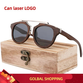 2020 High Quality Luxury Designer Sunglasses Men Driving sunglasses Polarized UV400 Bamboo Wood Sun Glasses Eyewear Dropshipping Promise Mart