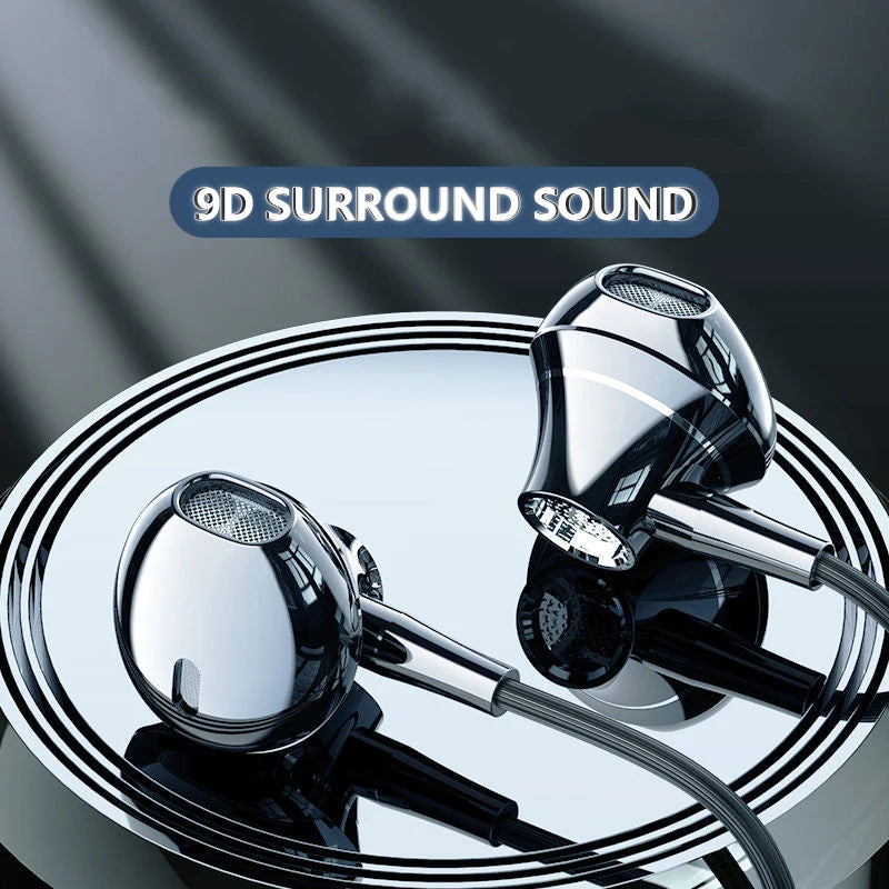 Type-C In-Ear Wired Karaoke Headphones 3.5mm Stereo Music Earbud Handfree Headset Earphones with Mic