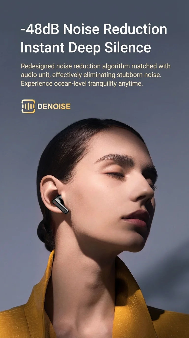 2026 NEW in Ear Bluetooth Earphones with Dual Microphones, Stereo Noise Reduction, Bass HIFI Touch Music Game Earphones