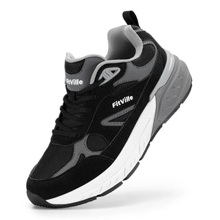 FitVille Newest Walking Shoes for Men Wide Width Sneakers with Arch Support for Flat Feet Heel Pain Relief Plantar Fasciitis Promise Mart