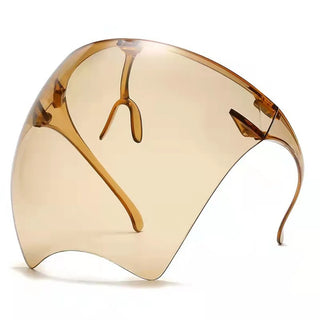 Anti-Fog Transparent Face Cover | Cycling Sunglasses Full Face Shield Protective Mask