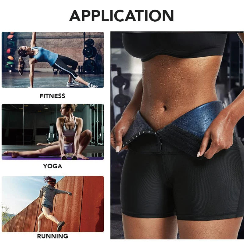 Sauna Sweat Shapewear Shorts Pants Thigh Slim Suit Waist Trainer Weight Loss Shaper Sweatsuit Fitness Compression Thermo Workout