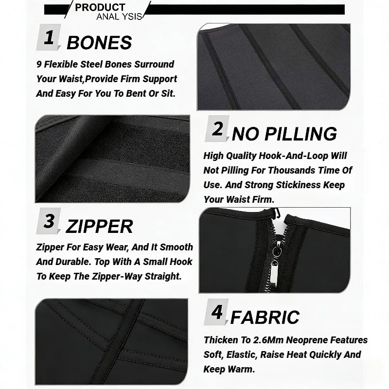 Waist Trainer Plus Size For Women Sports Girdle Corset Slimming Belly Body Shaper Sweat Trimmer Belt Slimmer Weight Loss