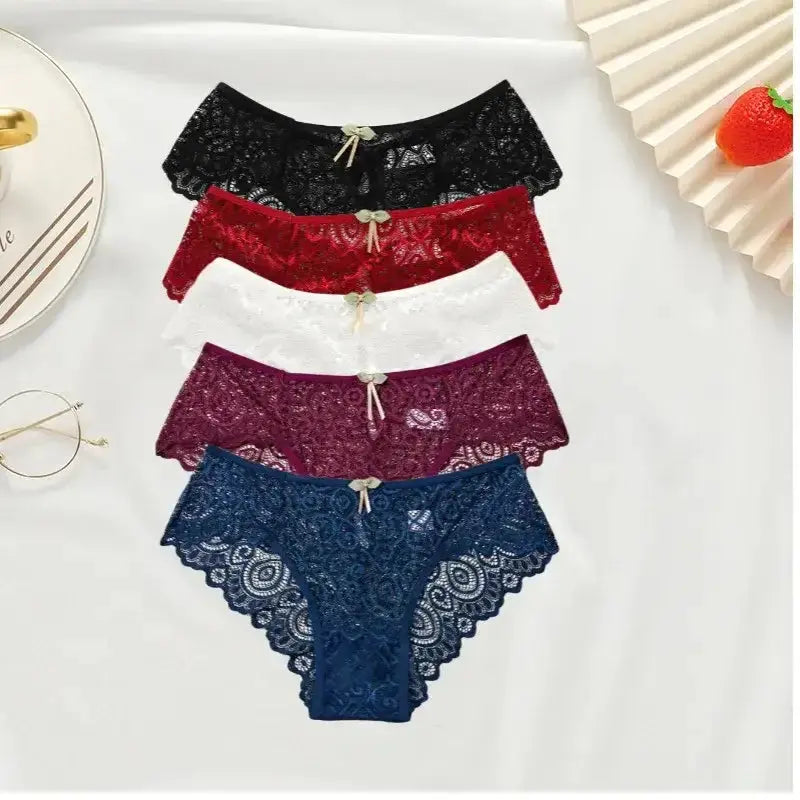 Women's Lace Panties New Sexy Underwear Female Low-Rise Bragas Mujer Cotton Crotch Breathable Lace Panty Culottes Femme