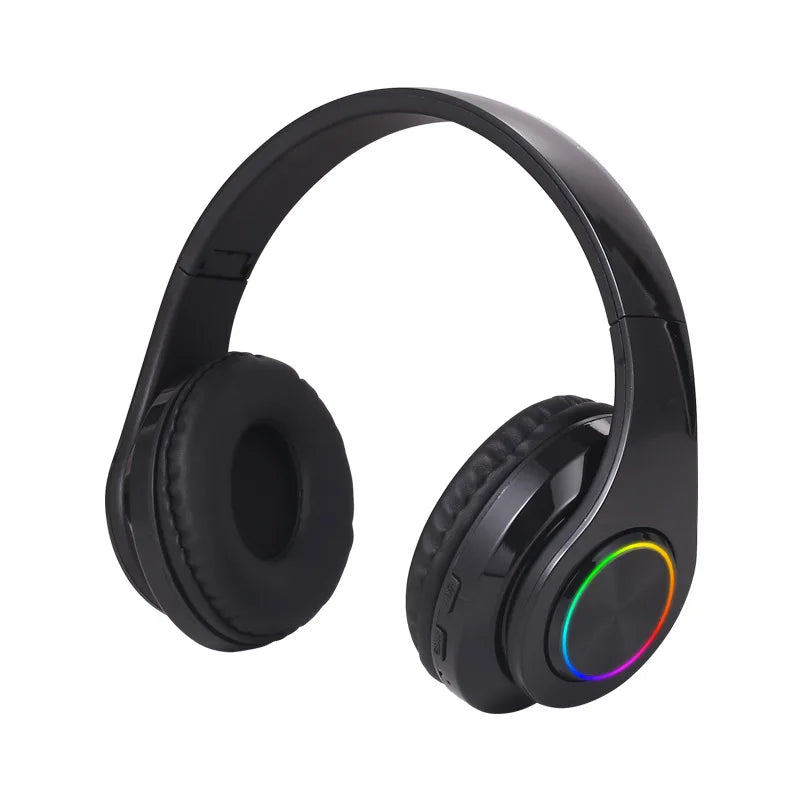 Wireless Bluetooth 5.0 Headphone With Microphone On-Ear Headset Stereo Sound Earphones Sports Gaming Foldable Headphones Game