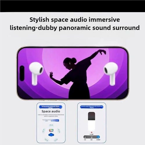 Airs Pro7 TWS Earbuds Bluetooth Wireless Headsets with Siri Pop-up Waterproof Positioning Touch Control Earphones for iOS