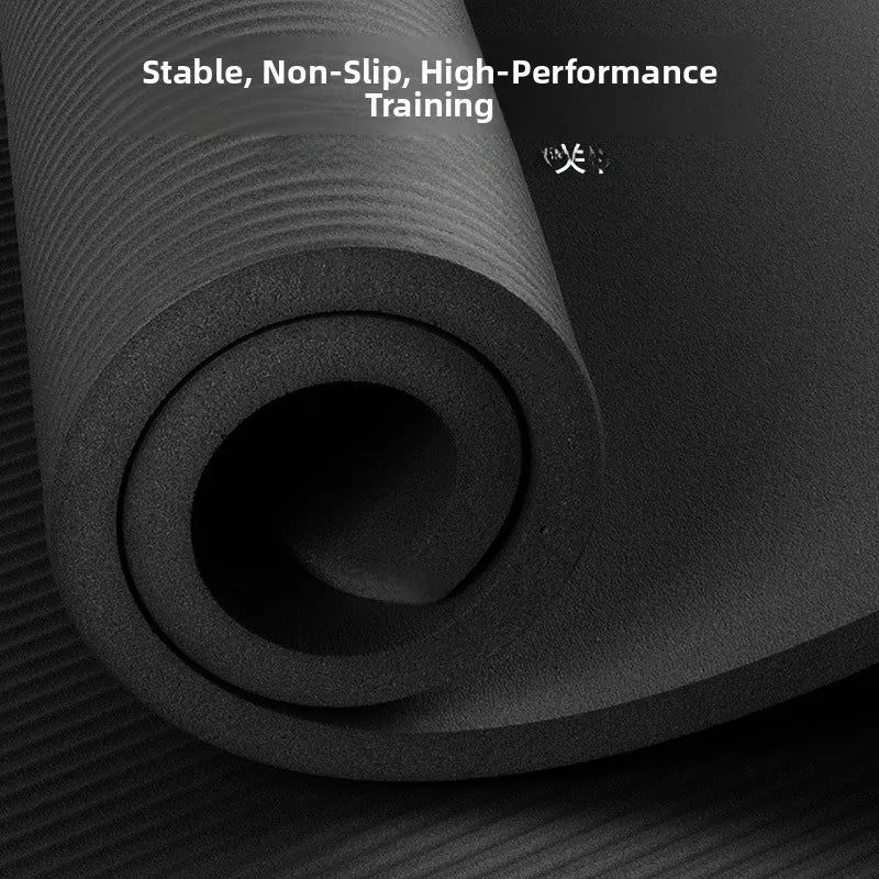 Men's Yoga Mat 20mm Thiened Lengthened And Widened Non-Slip Fitn Exercise Equipment Pure Color Nbr Material Yoga Pad