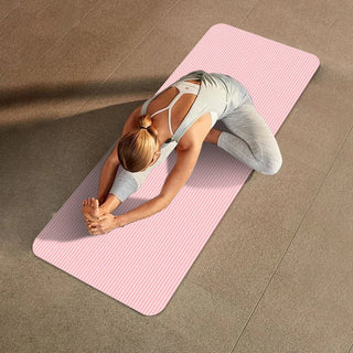 Yoga Mat Non Slip Exercise Mat Thick Solid Color Fitness Mat Yoga Workout Mat Multi-Function for Home Gym Promise Mart