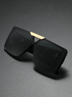 New classic retro black square frame for men, exquisite temple pattern decoration, fashionable and trendy Promise Mart