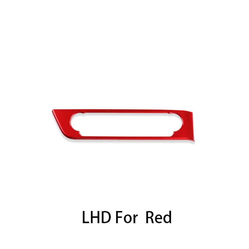 LHD/RHD For Hyundai Elantra CN7/CN7 N 2021-2025 Red Carbon Fiber Dashboard Middle Air Conditioner Knob Trim Cover