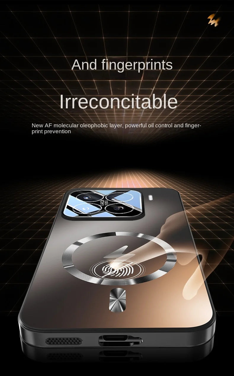 For Xiaomi 15 15 Pro TPU material lens full protective case features magnetic shock-proof and anti-fingerprint phone cover