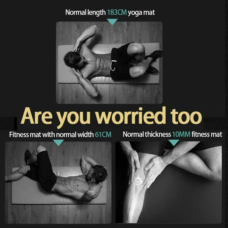 183×60cm 15-20MM Thick Yoga Mat Anti-skid Sports Fitness Mat Comfort Foam Yoga Matt for Exercise Yoga and Pilates Gymnastics Mat