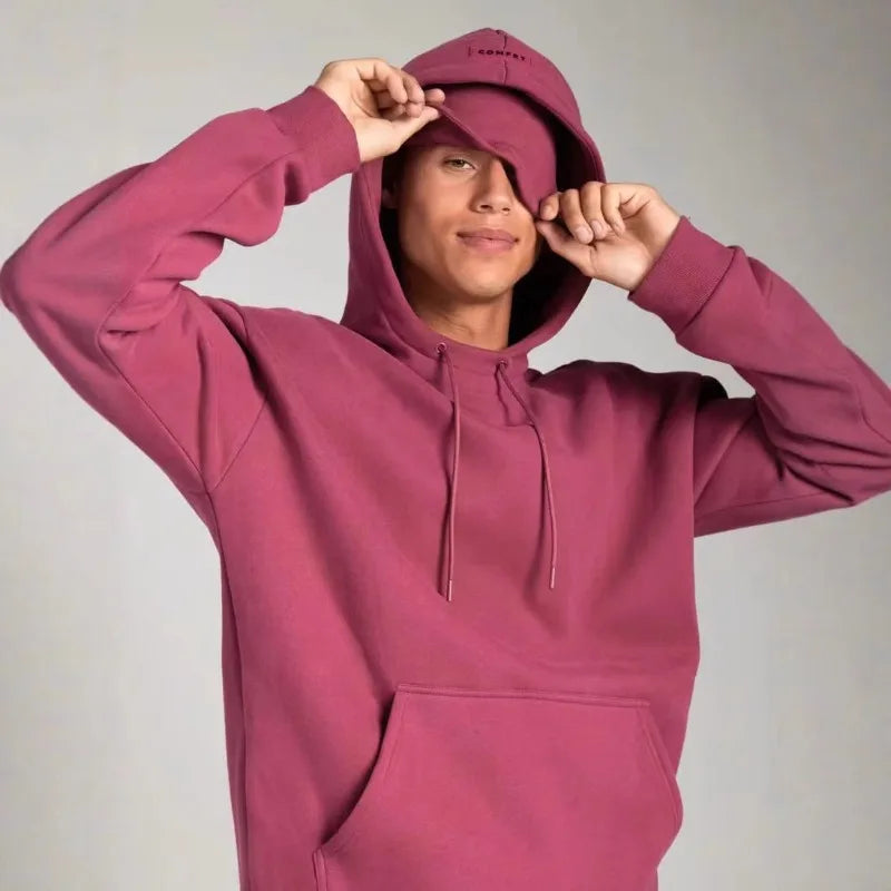 European and American Hooded Sweatshirt for Autumn and Winter New High-end Color Couple Shirt with Drawstring Jacket