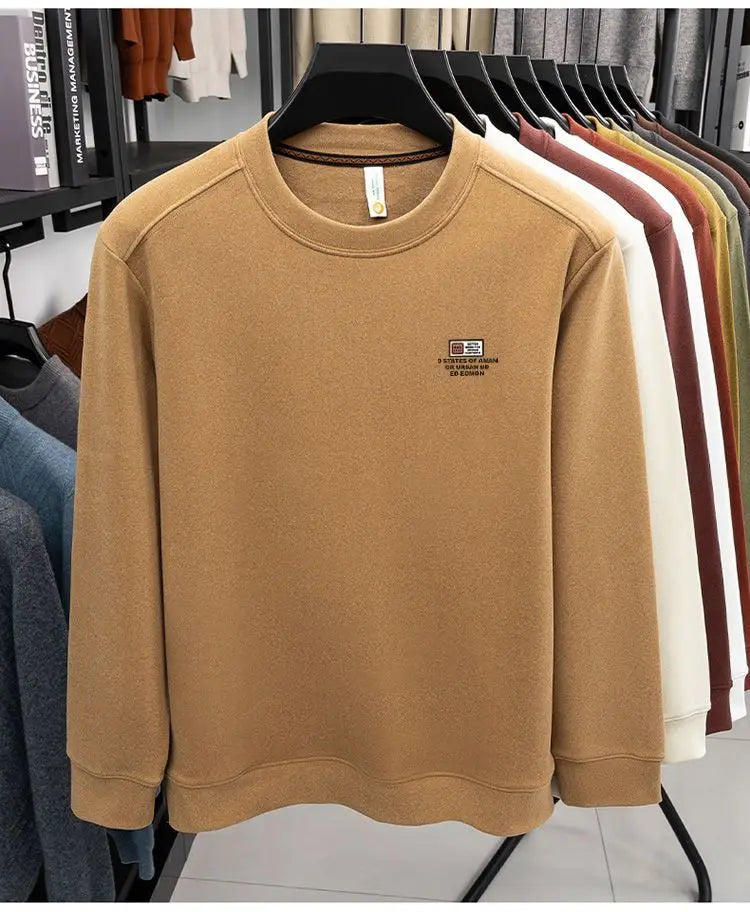 Men's Double-Sided Camere Long Sve T-irt Thiened Casual Warm Base irt Ci Walk All-Season Soft Comfortable Top