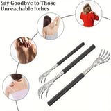 Portable Extendable Back Scratcher Stainless Steel Telescoping Back Scratcher for Both Human and Pets Extendable Back Massager Promise Mart