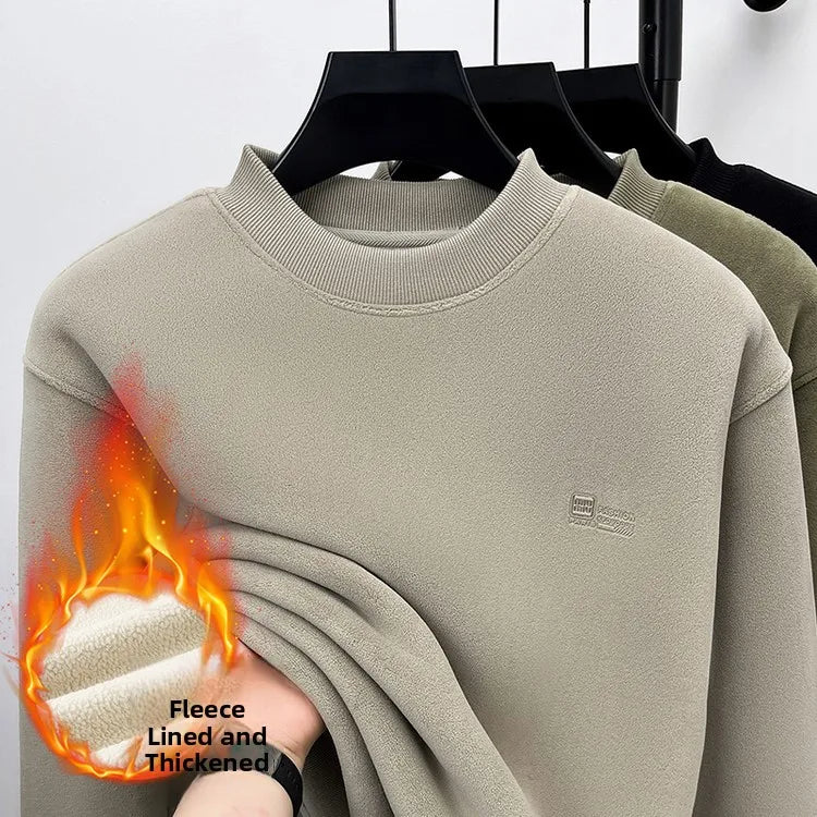 Northern Thiened Ultra-Hot Inteated Fce f-Unzipped Hoodie Men's New 2025 Camel down Winter Warm Base irt