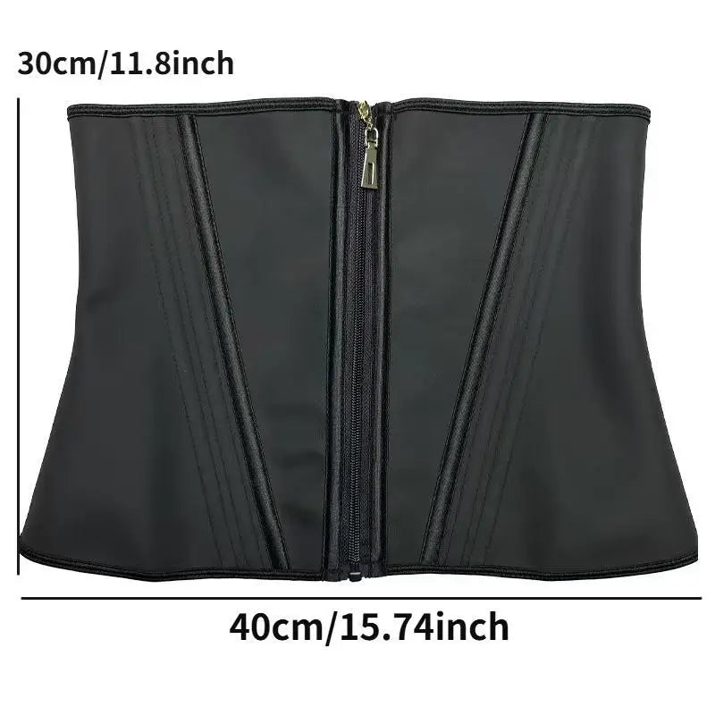 Women's Waist Trainer Belt, Abdominal Control Exercise, Slimming Shapewear with Zipper Hook, Casual Festival Wear, Body Shaper