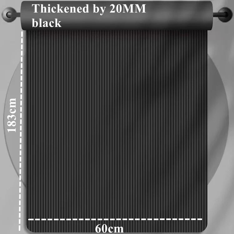 183×60cm Thick Yoga Mat Anti-skid Sports Fitness Mat 20MM Comfort Foam Yoga Matt for Exercise Yoga and Pilates Gymnastics Mat