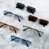 BOYSEEN Rimless Sunglasses | UV400 Gradient Stylish Eyewear for Men & Women Promise Mart