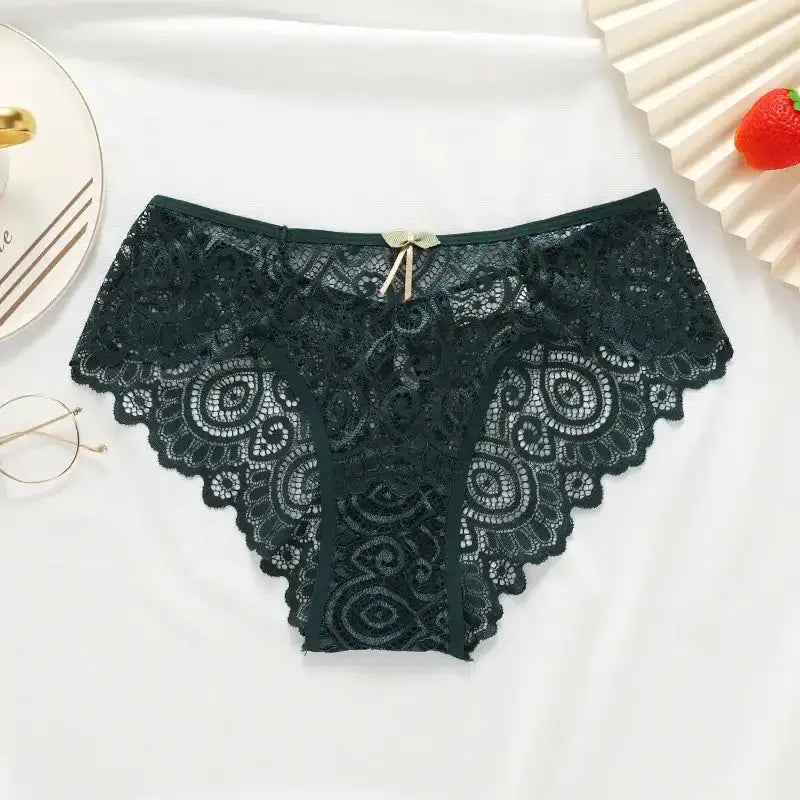 Women's Lace Panties New Sexy Underwear Female Low-Rise Bragas Mujer Cotton Crotch Breathable Lace Panty Culottes Femme
