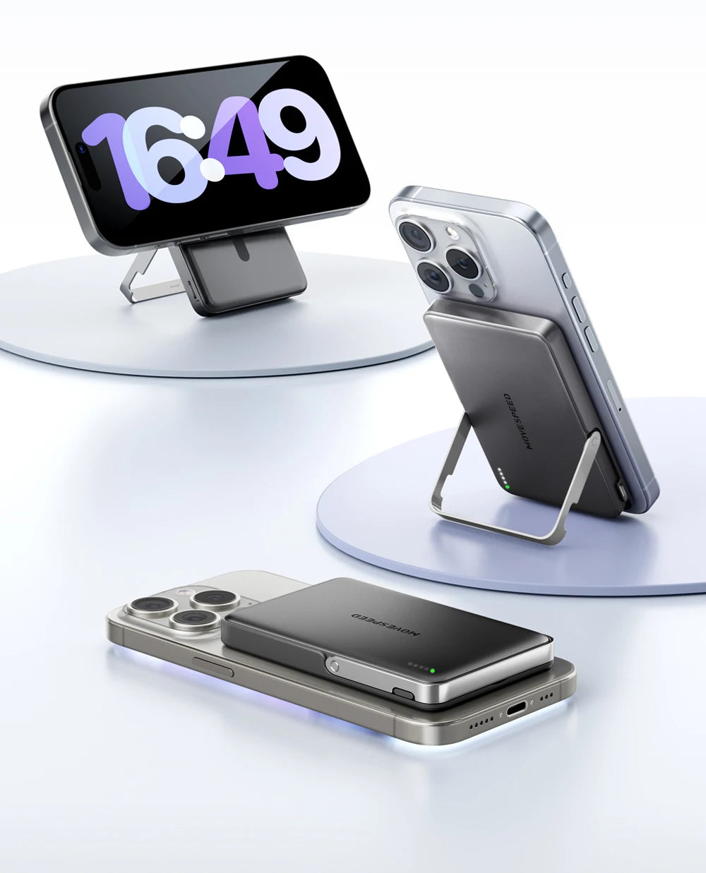 MOVESPEED S10Pro Magnetic Power Bank 10000mAh Wireless Portable External Battery with Stand for MagSafe PowerBank for iPhone 16