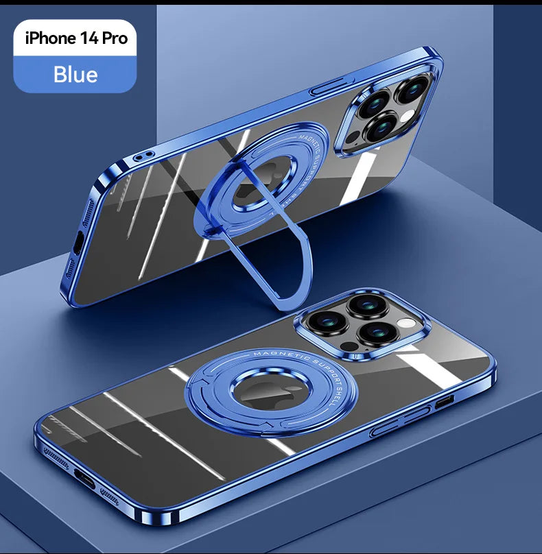 Magnetic Ring Case For iPhone 14 Pro Max 13 Pro 12 Metal Holder Cover Anti-knock Cases For iPhone14 iPhone13 iPhone12