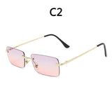 BOYSEEN Rimless Sunglasses | UV400 Gradient Stylish Eyewear for Men & Women Promise Mart