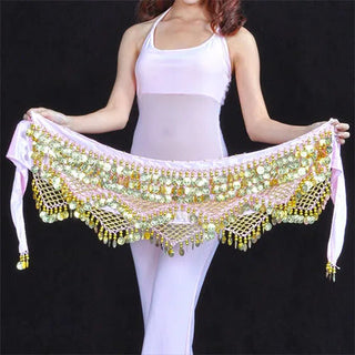 New Style Top Selling Belly Dance Waist Chain Hip Scarf Bellydance Coins Belt Dancing Waist Belt Dancer's Accessories Promise Mart