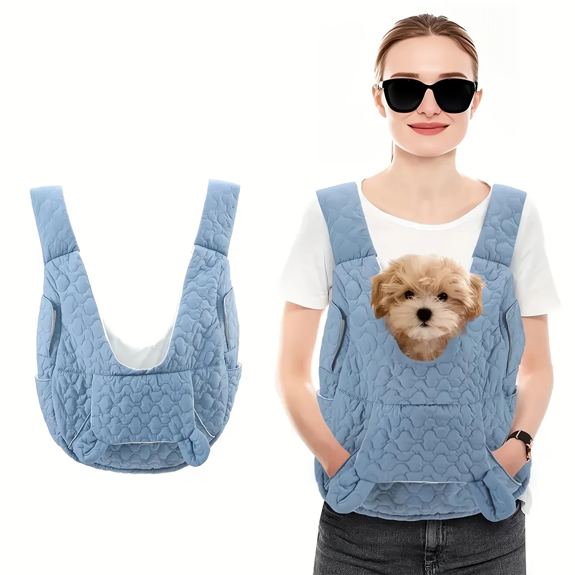 Portable Pet Backpack for Cats & Dogs, Breathable & Comfortable, Outdoor Travel Carrier for Small Medium Pets.