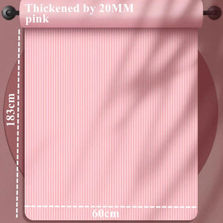 183×60cm Thick Yoga Mat Anti-skid Sports Fitness Mat 20MM Comfort Foam Yoga Matt for Exercise Yoga and Pilates Gymnastics Mat Promise Mart