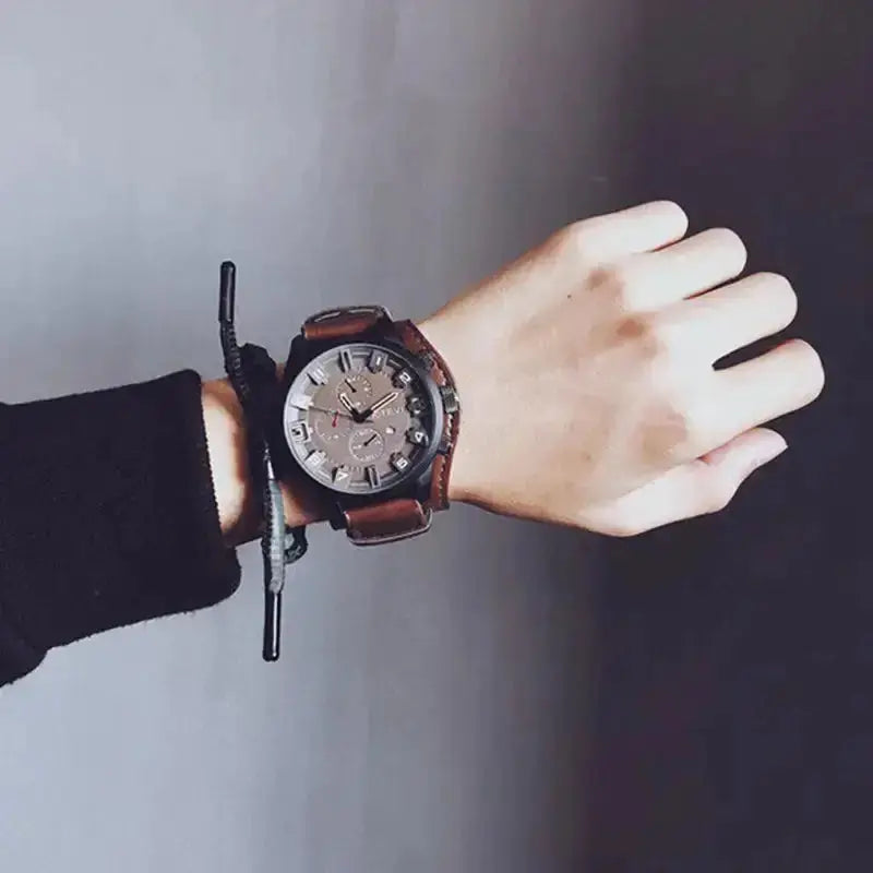 2024 Mens Watches Top Brand Luxury Fashion Men Casual Business Quartz Watch Waterproof Calendar Wristwatch Relogio Masculino