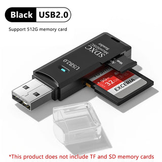 2-in-1 USB 3.0 Card Reader – High-Speed TF & SD Card Adapter for PC & Laptop Promise Mart
