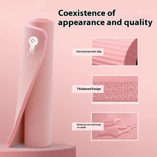 10MM Non-Slip Athletic Yoga Mat for Home Training, Pilates and Gymnastics Promise Mart