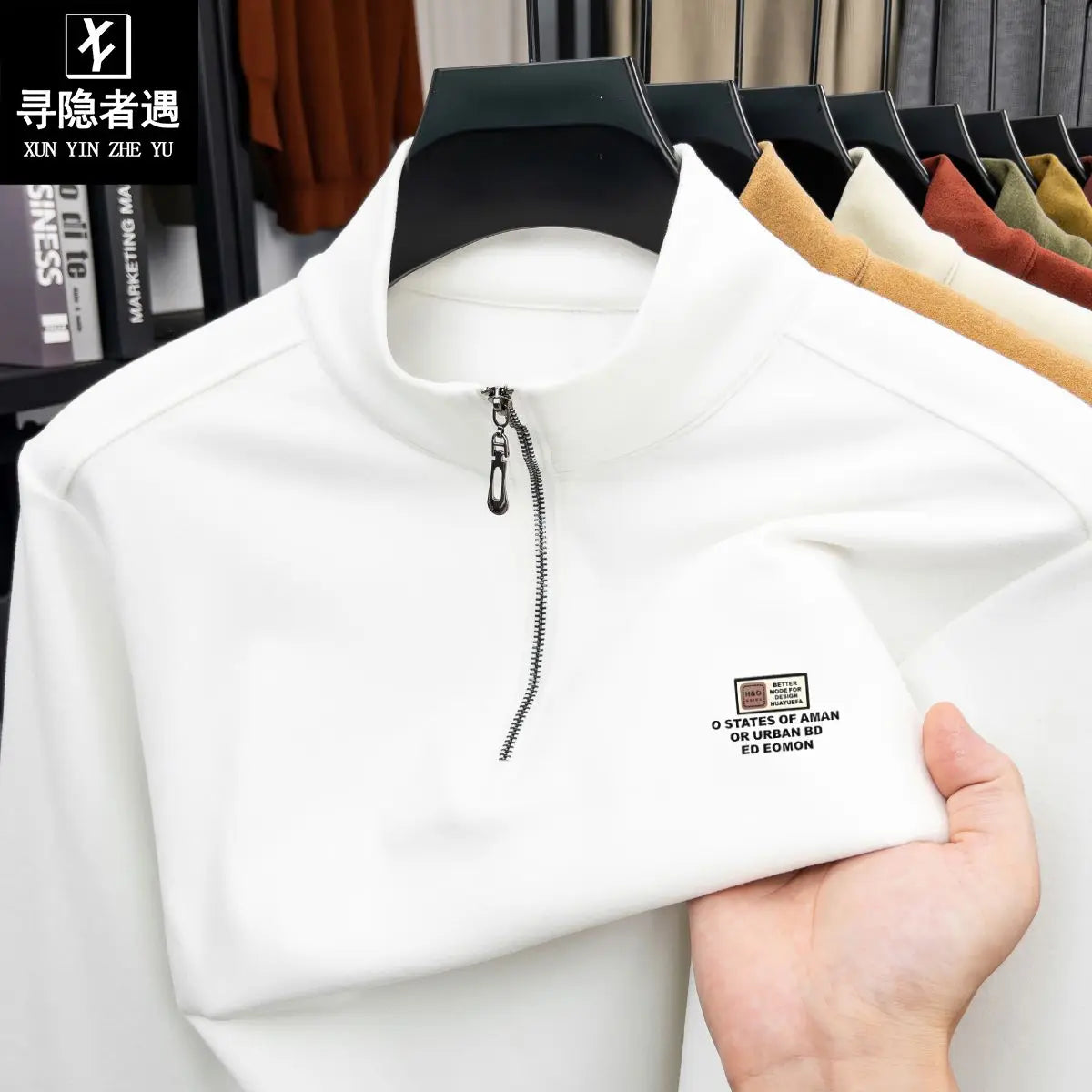 Men's Double-Sided Camere Long Sve T-irt Thiened Casual Warm Base irt Ci Walk All-Season Soft Comfortable Top