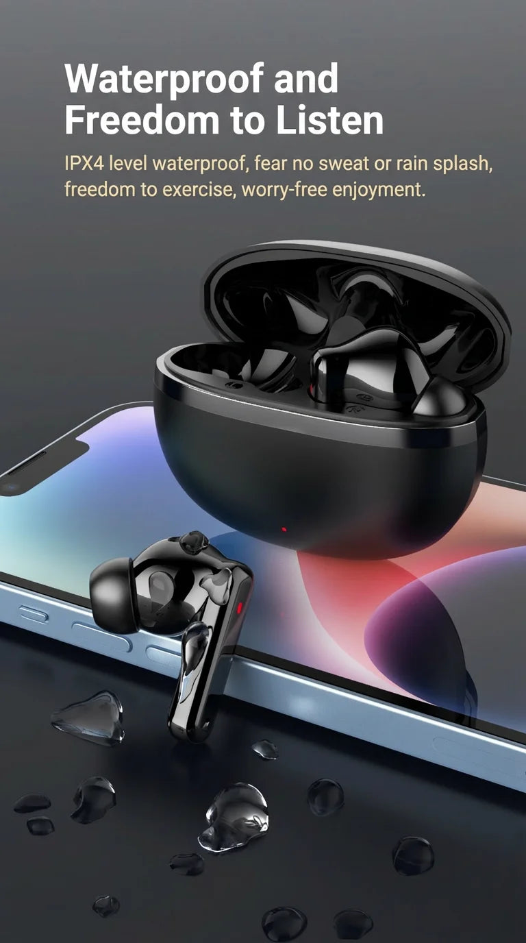 2026 NEW in Ear Bluetooth Earphones with Dual Microphones, Stereo Noise Reduction, Bass HIFI Touch Music Game Earphones