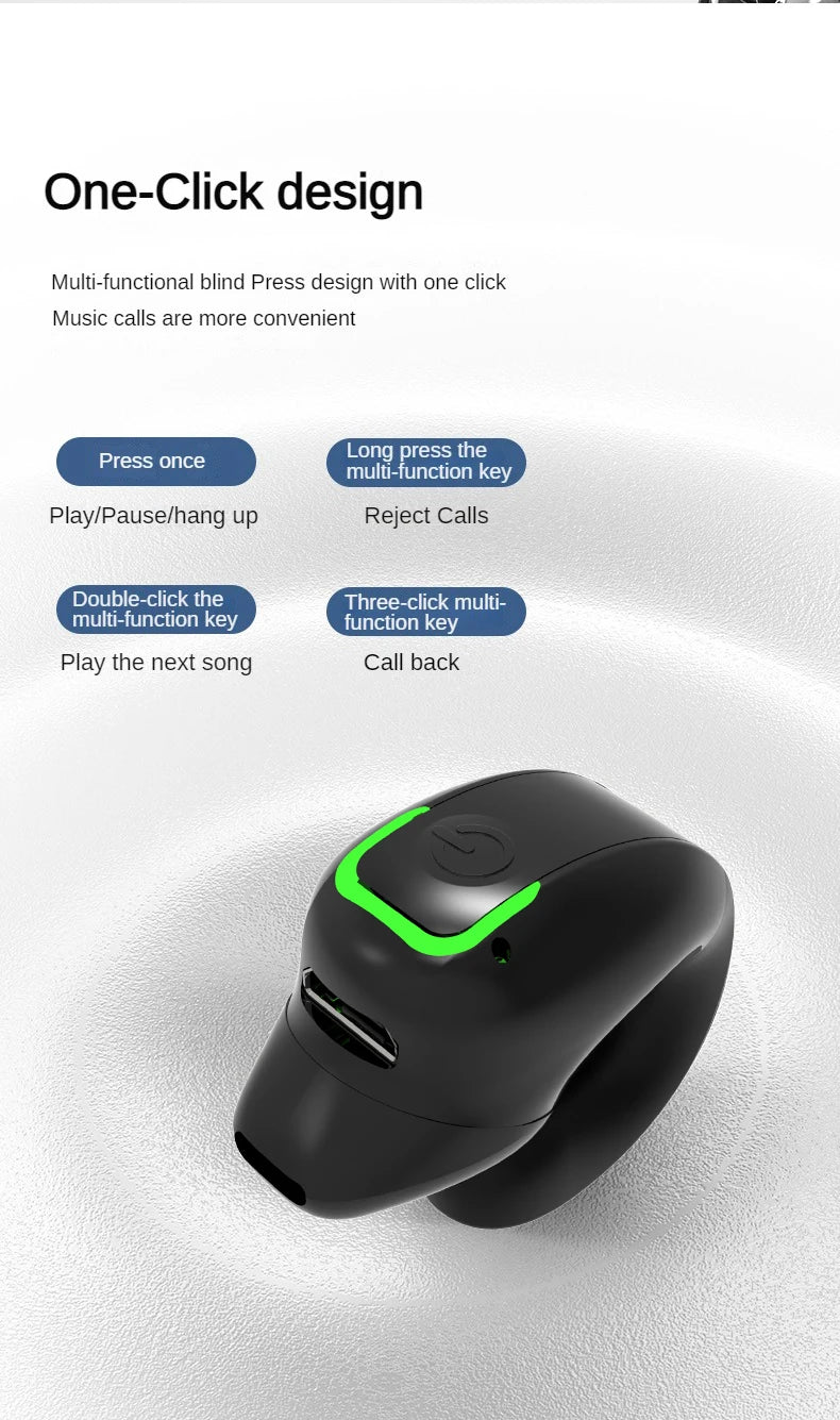 SK GD28 Bone Conduction TWS Headphones Bluetooth V5.3 Ear Clip Lightweight Business Sports Game Headset with Mic Noise Reduction