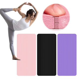 Yoga Mat Non Slip Exercise Mat Thick Solid Color Fitness Mat Yoga Workout Mat Multi-Function for Home Gym Promise Mart