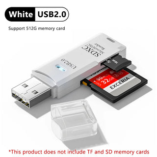 2-in-1 USB 3.0 Card Reader – High-Speed TF & SD Card Adapter for PC & Laptop Promise Mart