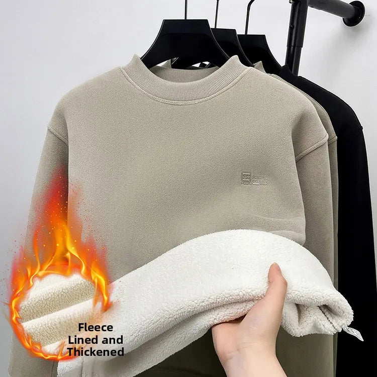 Northern Thiened Ultra-Hot Inteated Fce f-Unzipped Hoodie Men's New 2025 Camel down Winter Warm Base irt