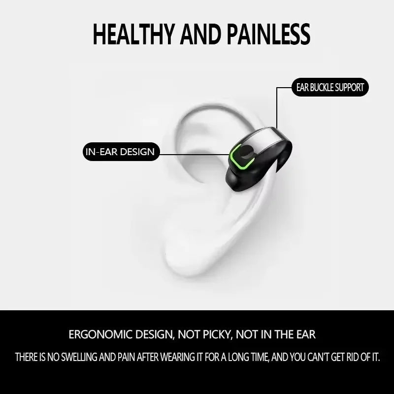 Bluetooth Earphone Clip On Monaural Inear Motion Stereo Bone Conduction Gd28 Business Wireless Earphone Mini Monaural Tws