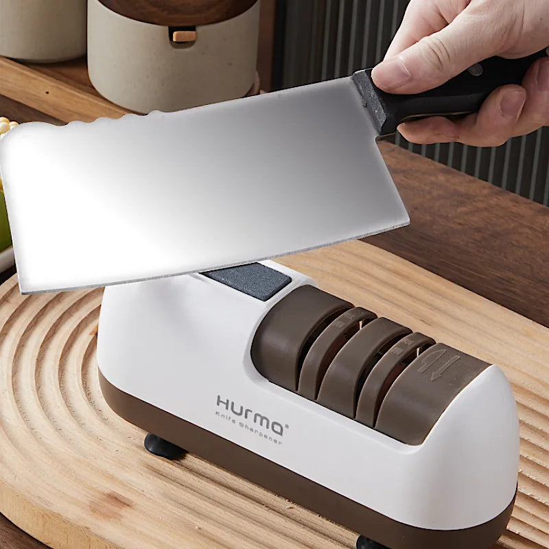4-Stage Electric Knife Sharpener Professional Kitchen Knife & Scissors Sharpener Essential Kitchen Gadgets Accessories