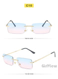 BOYSEEN Rimless Sunglasses | UV400 Gradient Stylish Eyewear for Men & Women Promise Mart