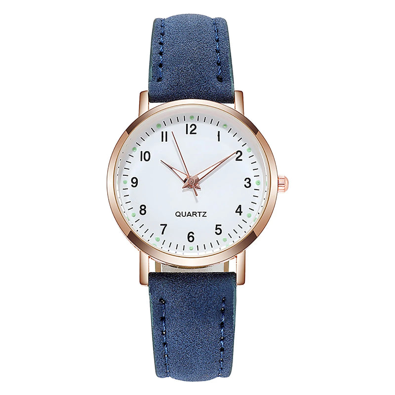 Women Watches Luminous Leather Bracelet Simple Watch Elegant Fashion Quartz Watch Ladies Wristwatches Montre Femme Reloj Mujer
