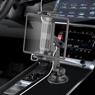 Car Tablet Stand Cup Slot 360 Adjustable Smartphone Holder 270 Tilt Bar Triangular Base Ram Mount SUV Tools for Ipad Pro 11 Air Promise Mart