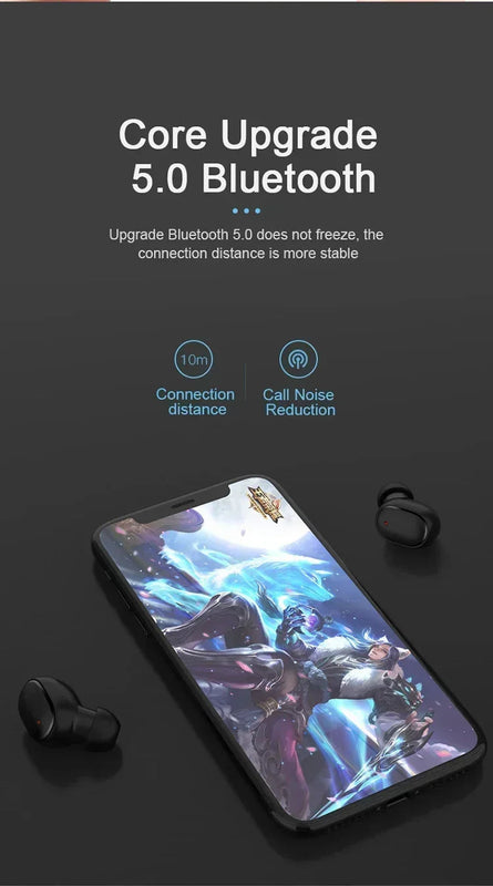 Wireless Bluetooth Headset 5.0 Touch Touch Headset A6s Bluetooth Headset TWS Sports Headset E7s Touch Mini Promise Mart